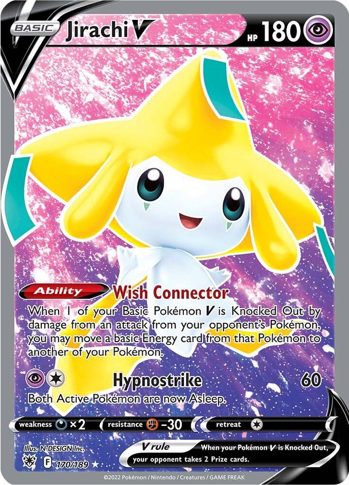 Jirachi V Full Art 170/189 (SWSH10: Astral Radiance)  - Holofoil | Good Games Cannington