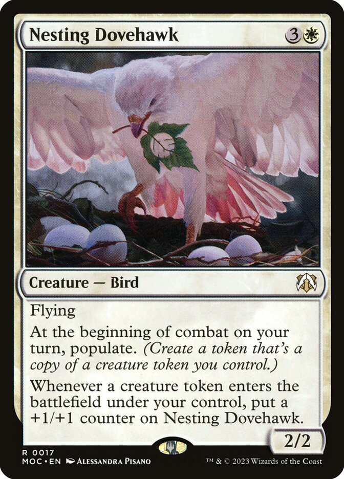 Nesting Dovehawk 17/444 (Commander: March of the Machine)  | Good Games Cannington