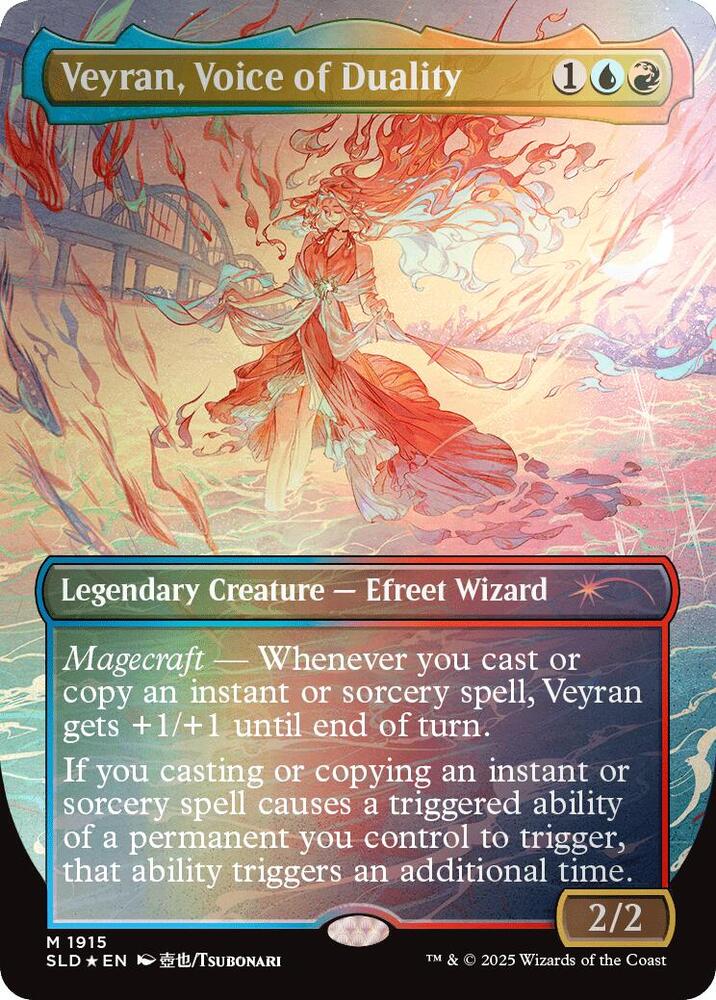 Veyran, Voice of Duality 1915 (Secret Lair Drop Series)  - Borderless Rainbow Foil | Good Games Cannington