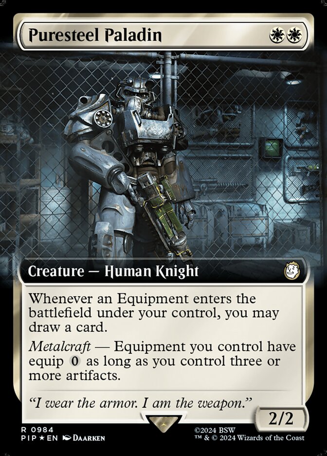 Puresteel Paladin 984 (Universes Beyond: Fallout)  - Foil | Good Games Cannington