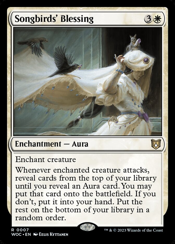 Songbirds' Blessing 7 (Commander: Wilds of Eldraine)  | Good Games Cannington