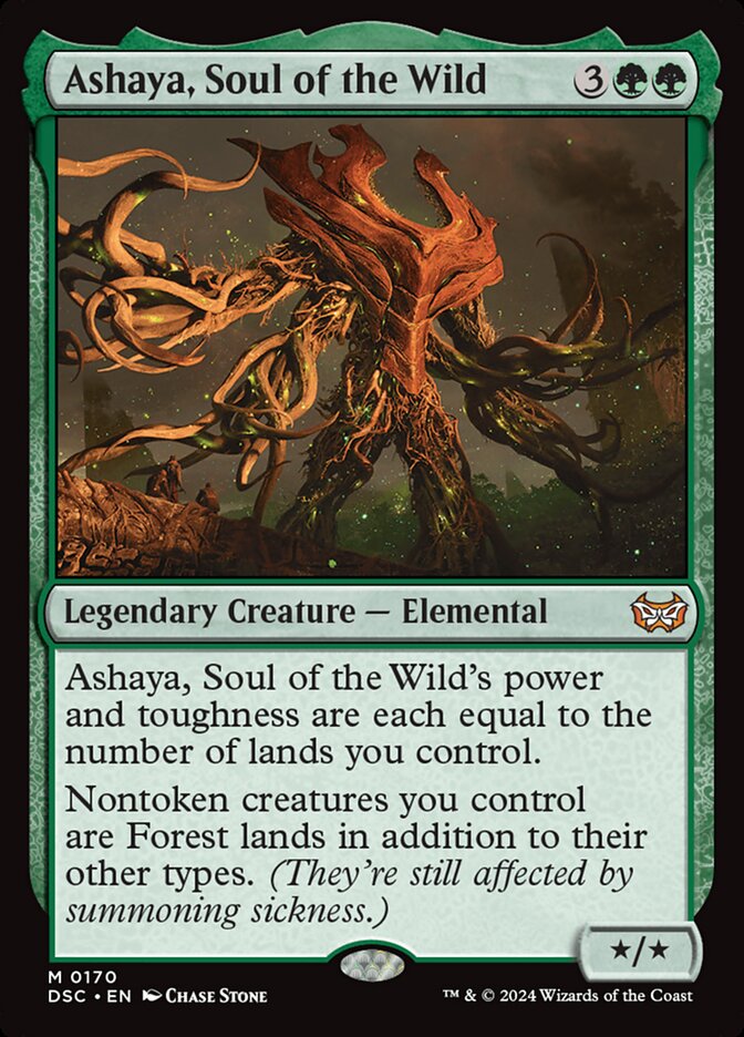 Ashaya, Soul of the Wild 170/40 (Commander: Duskmourn: House of Horror)  | Good Games Cannington