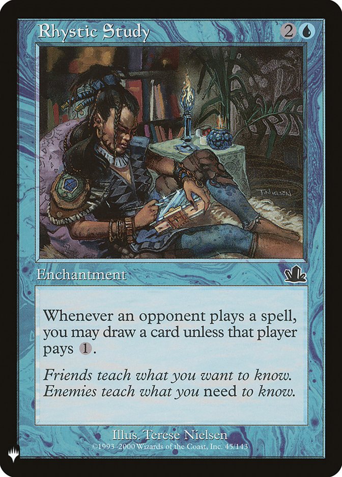 Rhystic Study PCY-45/5075 (The List Reprints)  | Good Games Cannington