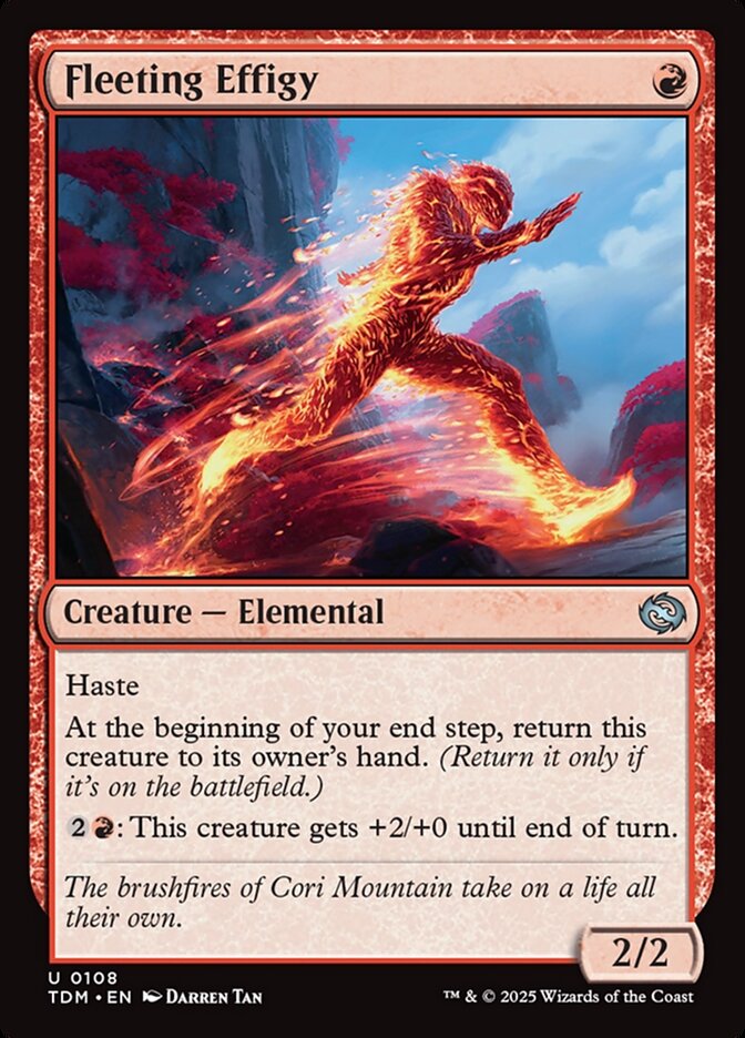 Fleeting Effigy 108 (Tarkir: Dragonstorm)  - Foil | Good Games Cannington