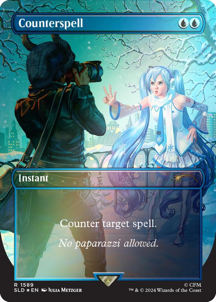 Counterspell 1589 (Secret Lair Drop Series)  - Borderless Rainbow Foil | Good Games Cannington
