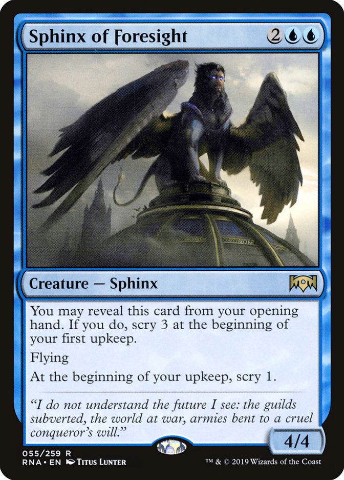 Sphinx of Foresight 55/259 (Ravnica Allegiance)  | Good Games Cannington