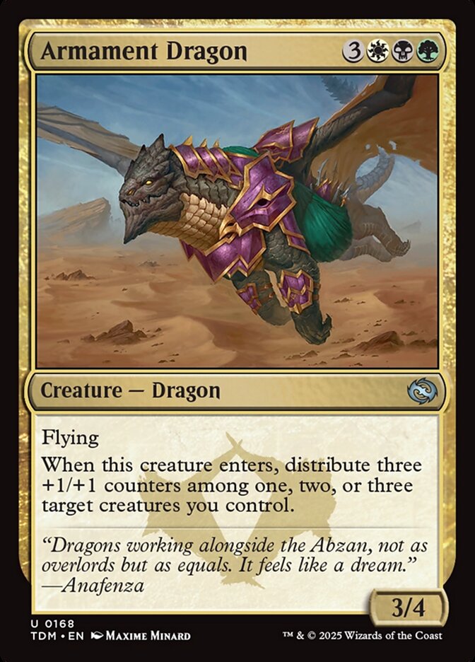 Armament Dragon 168 (Tarkir: Dragonstorm)  - Foil | Good Games Cannington
