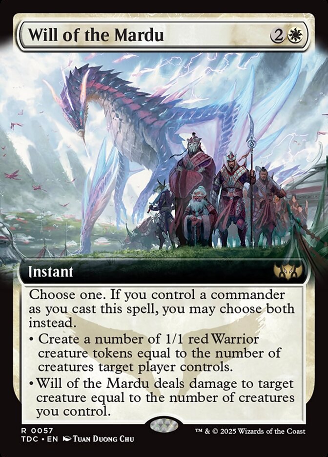 Will of the Mardu 57 (Commander: Tarkir: Dragonstorm)  - Extended Art | Good Games Cannington