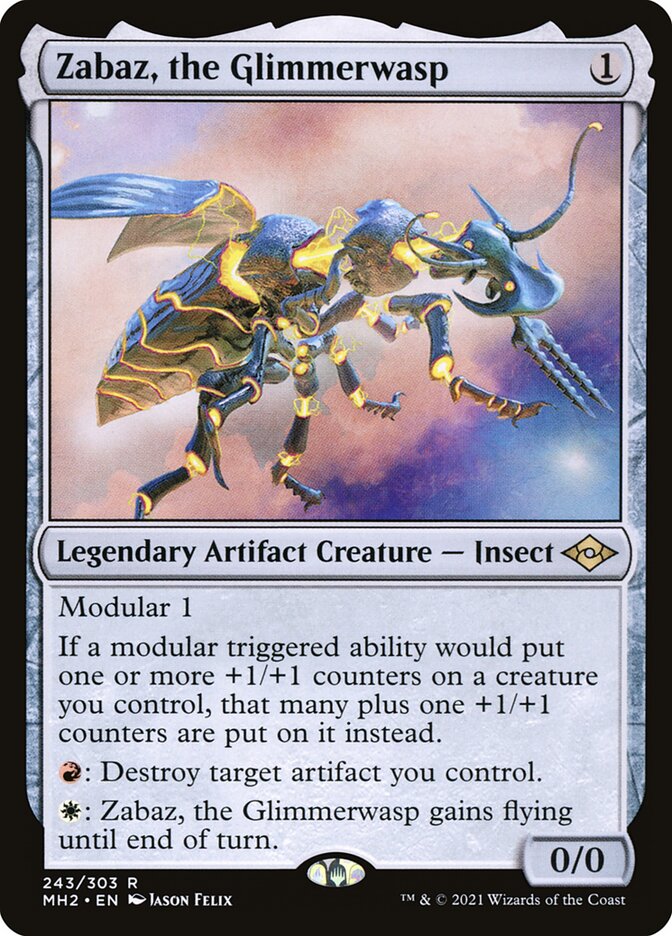 Zabaz, the Glimmerwasp 243 (Modern Horizons 2)  | Good Games Cannington