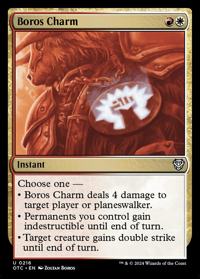 Boros Charm 216/342 (Commander: Outlaws of Thunder Junction)  | Good Games Cannington