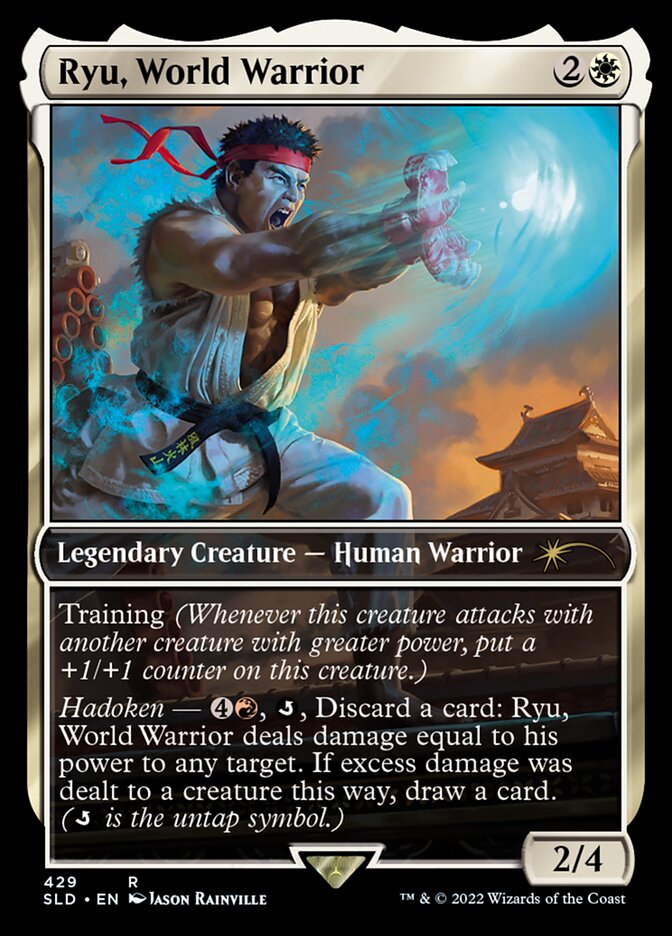 Ryu, World Warrior // Vikya, Scorching Stalwart 429 (Secret Lair Drop Series)  - Full Art Foil | Good Games Cannington