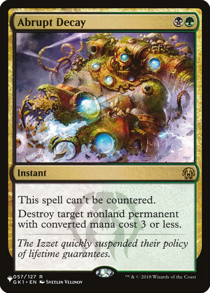 Abrupt Decay 057/127 (The List Reprints)  | Good Games Cannington