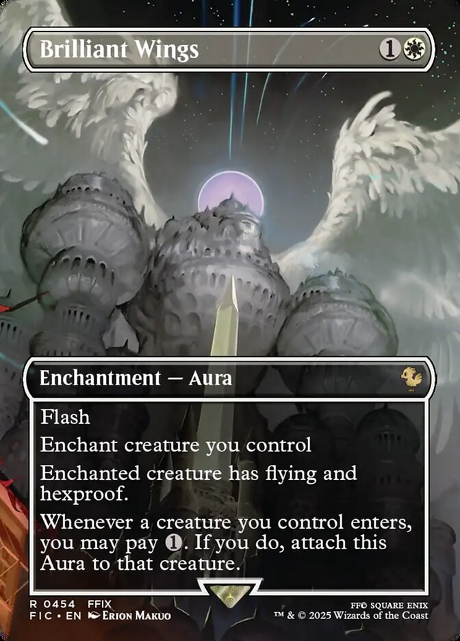 Brilliant Wings 454 (Commander: FINAL FANTASY)  - Borderless Foil | Good Games Cannington