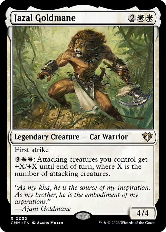 Jazal Goldmane 32/451 (Commander Masters)  - Foil | Good Games Cannington