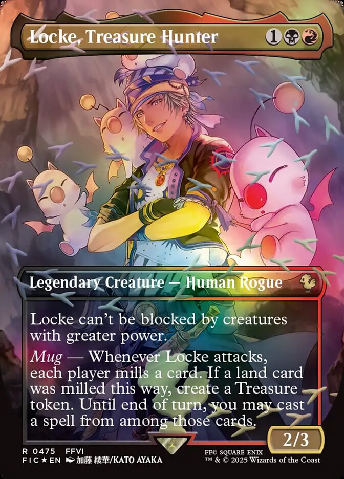 Locke, Treasure Hunter 475 (Commander: FINAL FANTASY)  - Borderless Chocobo Track Foil | Good Games Cannington
