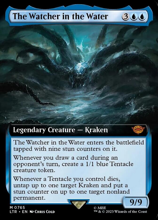 The Watcher in the Water 765 (Universes Beyond: The Lord of the Rings: Tales of Middle-earth)  - Extended Art Surge Foil | Good Games Cannington