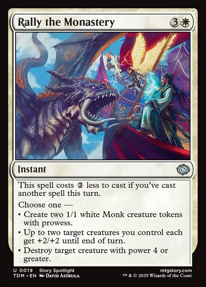 Rally the Monastery 19 (Tarkir: Dragonstorm)  | Good Games Cannington