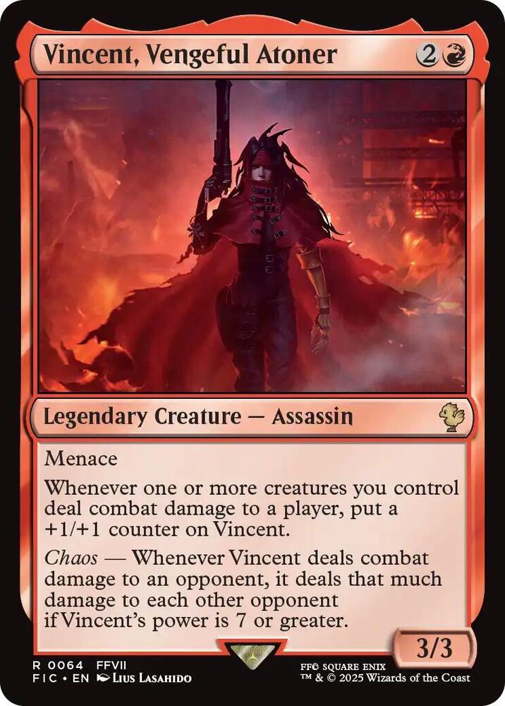 Vincent, Vengeful Atoner 64 (Commander: FINAL FANTASY)  - Surge Foil | Good Games Cannington