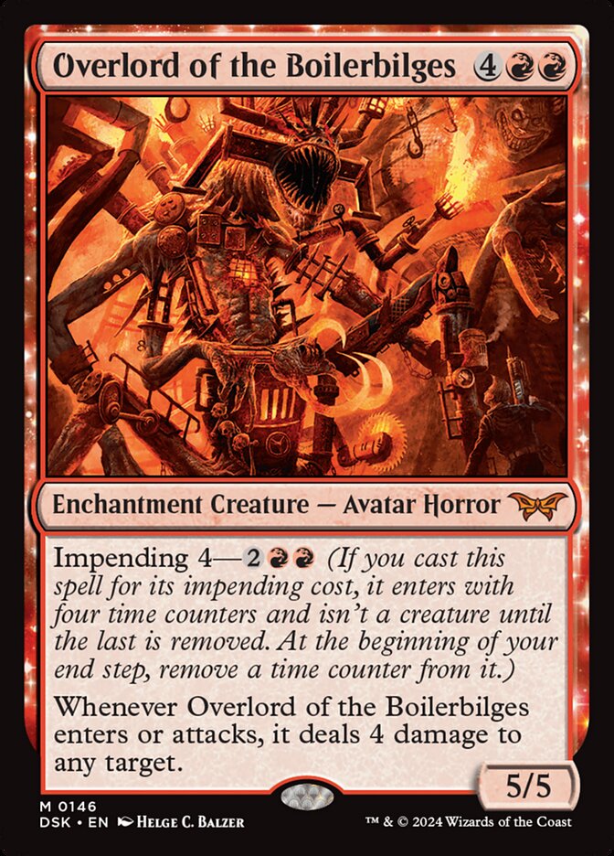Overlord of the Boilerbilges 146 (Duskmourn: House of Horror)  - Foil | Good Games Cannington