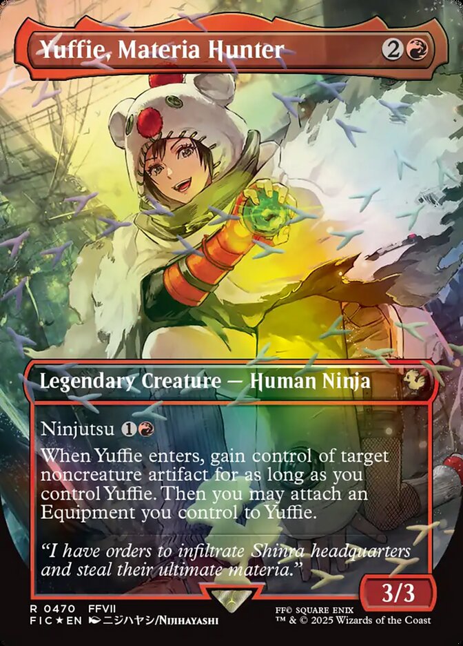 Yuffie, Materia Hunter 470 (Commander: FINAL FANTASY)  - Borderless Chocobo Track Foil | Good Games Cannington