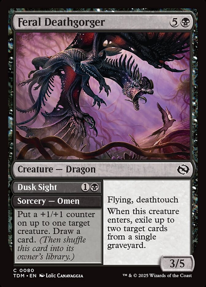 Feral Deathgorger // Dusk Sight 80 (Tarkir: Dragonstorm)  | Good Games Cannington