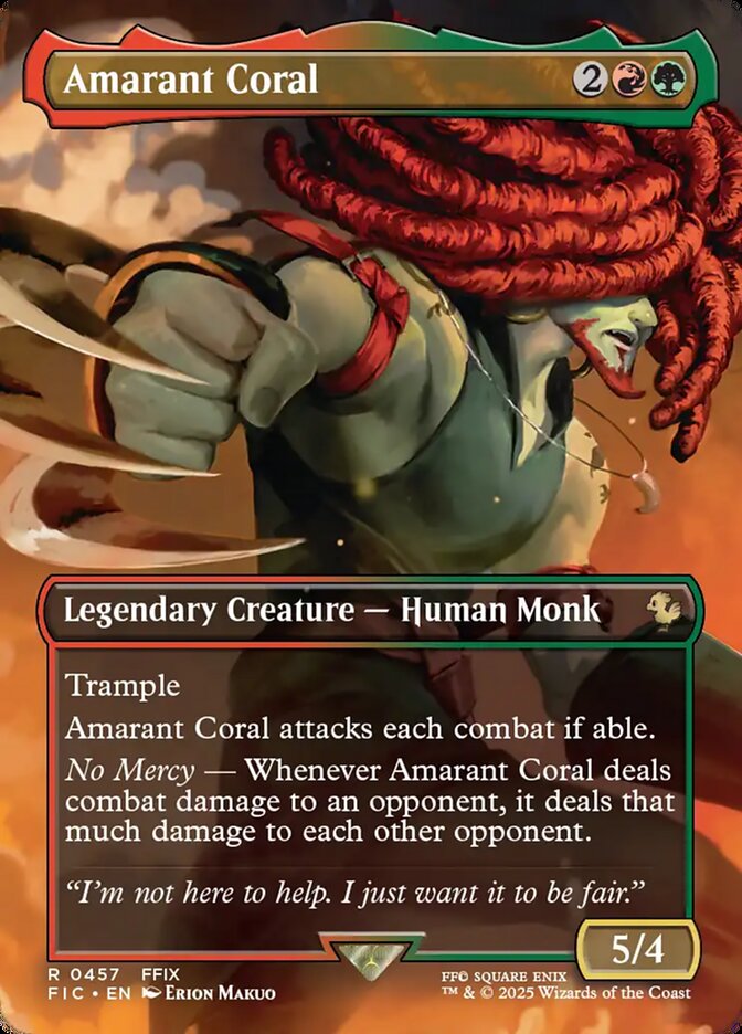 Amarant Coral 457 (Commander: FINAL FANTASY)  - Borderless Foil | Good Games Cannington