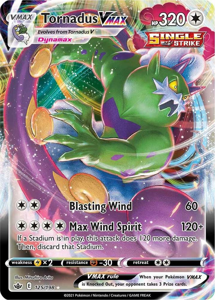 Tornadus VMAX (SWSH06: Chilling Reign)  - Holofoil | Good Games Cannington