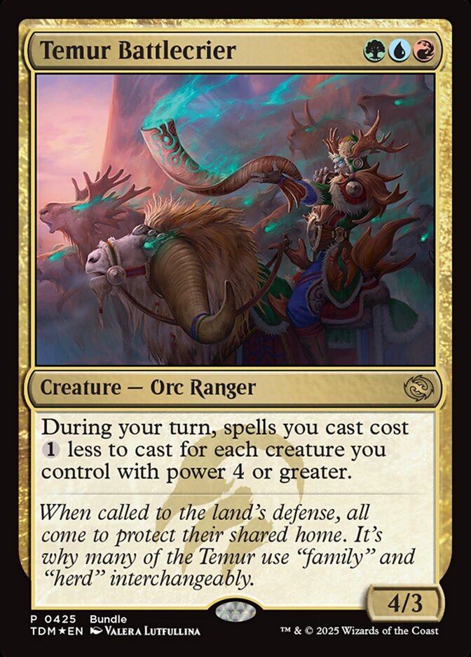 Temur Battlecrier TDM Bundle 425 (Unique and Miscellaneous Promos)  - Foil | Good Games Cannington