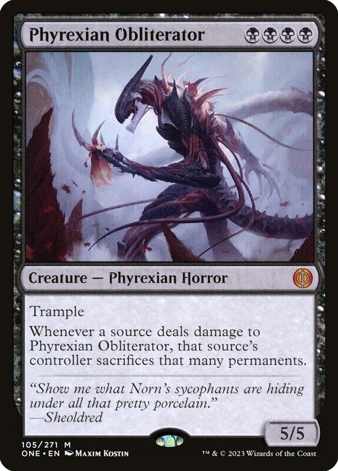 Phyrexian Obliterator 105/271 (Phyrexia: All Will Be One)  | Good Games Cannington
