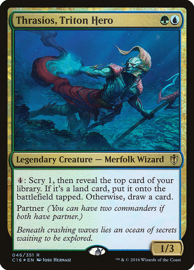 Thrasios, Triton Hero 46/351 (Commander 2016)  - Foil | Good Games Cannington