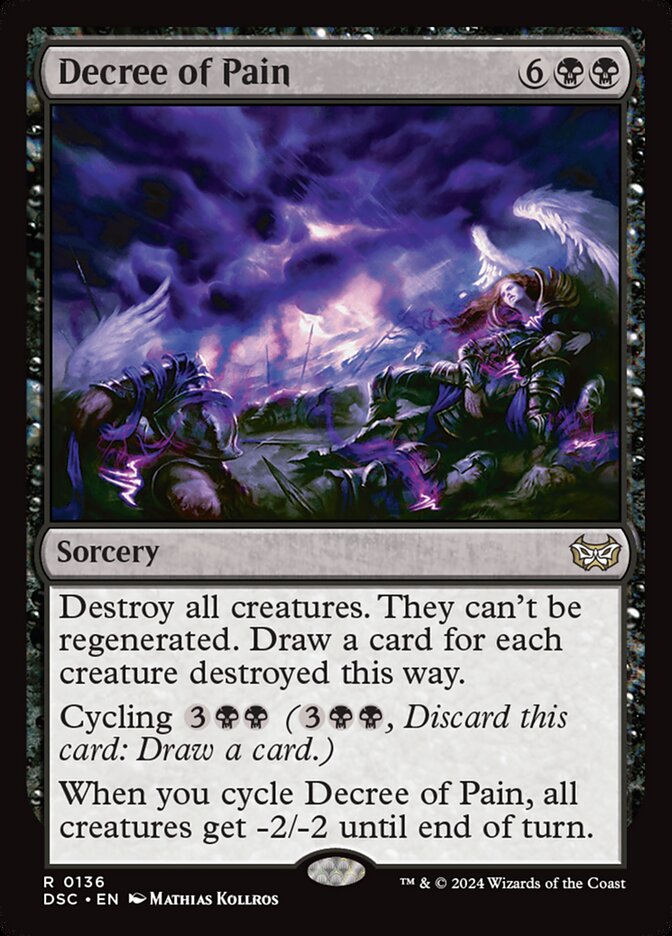 Decree of Pain 136/40 (Commander: Duskmourn: House of Horror)  | Good Games Cannington