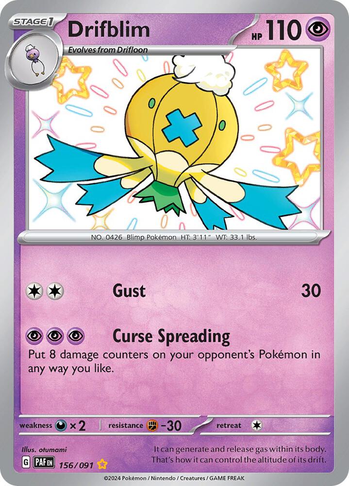 Drifblim 156/091 (SV: Paldean Fates)  - Holofoil | Good Games Cannington