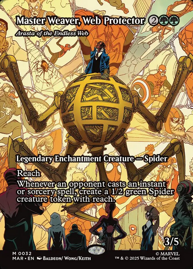 Master Weaver, Web Protector - Arasta of the Endless Web 32 (Marvel Universe Eternal-Legal)  - Borderless | Good Games Cannington