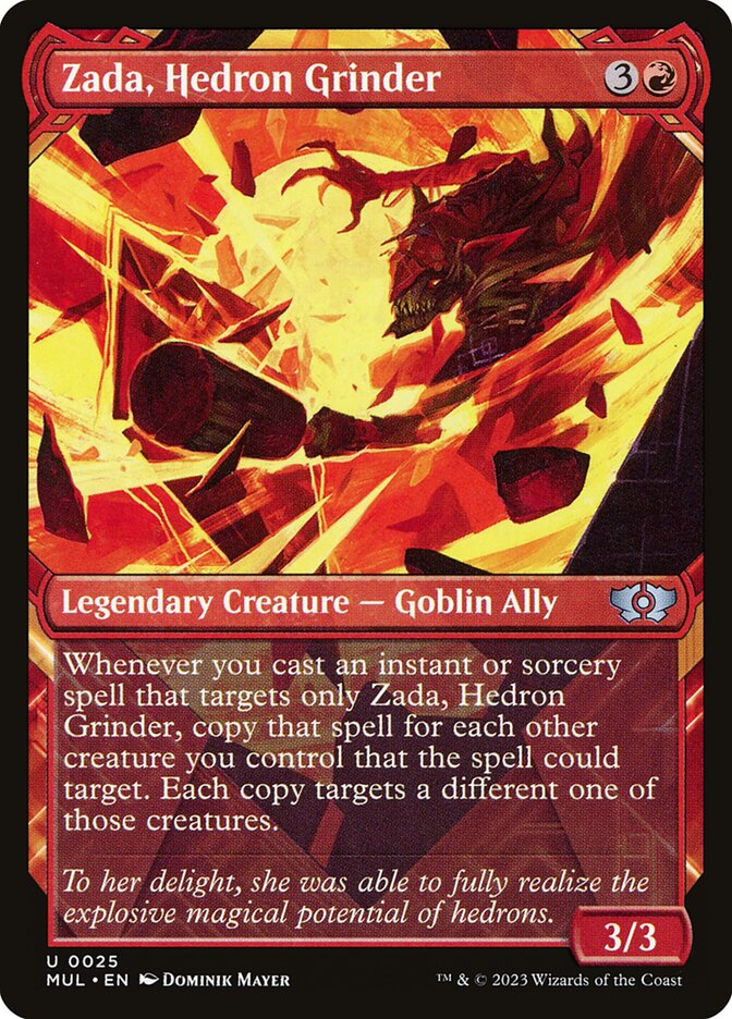 Zada, Hedron Grinder 25/65 (March of the Machine: Multiverse Legends)  - Showcase Foil | Good Games Cannington