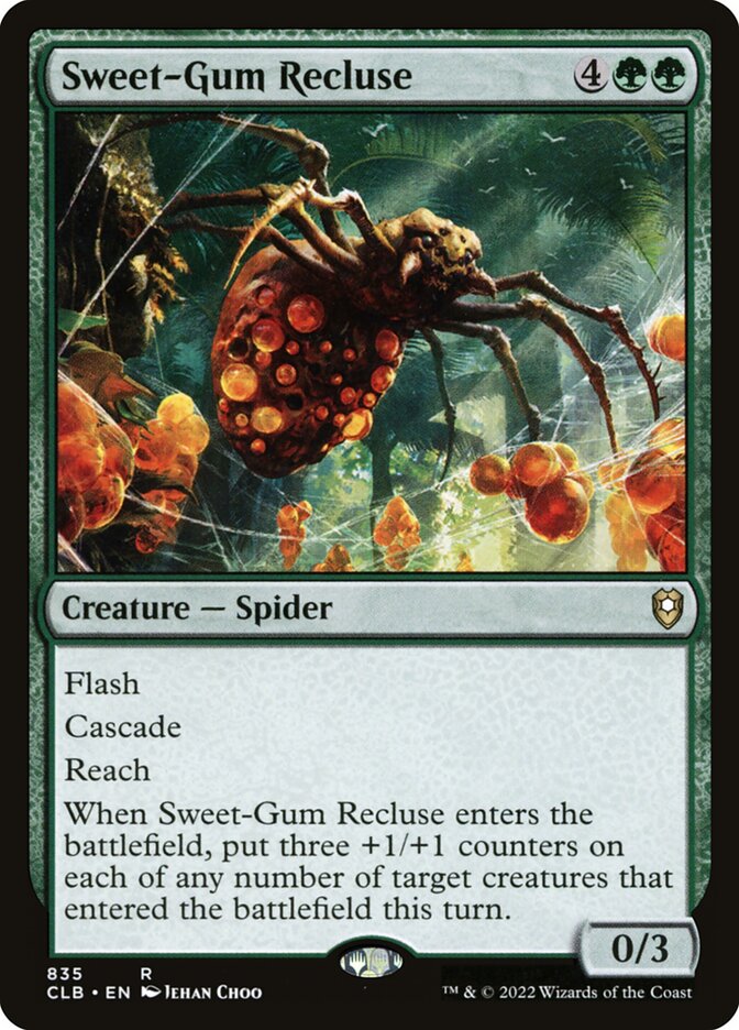 Sweet-Gum Recluse 835 (Commander Legends: Battle for Baldur's Gate)  | Good Games Cannington