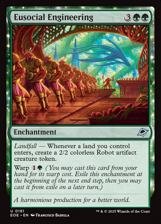 Eusocial Engineering 181 (Edge of Eternities)  - Foil | Good Games Cannington