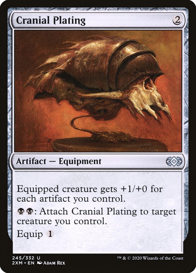 Cranial Plating 245/332 (Double Masters)  - Foil | Good Games Cannington