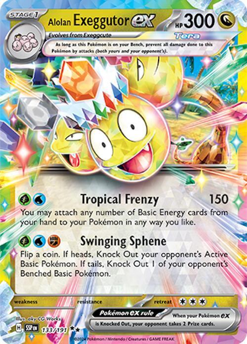 Alolan Exeggutor ex 133/191 (SV08: Surging Sparks)  - Holofoil | Good Games Cannington