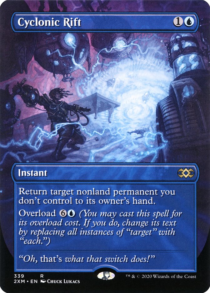 Cyclonic Rift 339/332 (Double Masters)  - Borderless Foil | Good Games Cannington