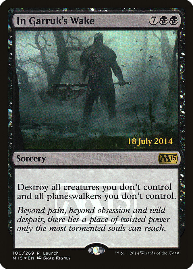 In Garruk's Wake 100/14 (Launch Party & Release Event Promos)  - Foil | Good Games Cannington