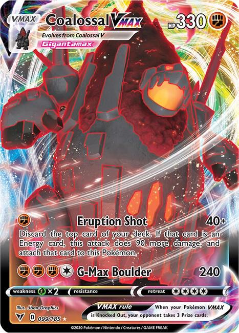 Coalossal VMAX (SWSH04: Vivid Voltage)  - Holofoil | Good Games Cannington