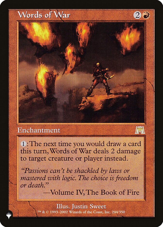 Words of War 244/350 (The List Reprints)  | Good Games Cannington