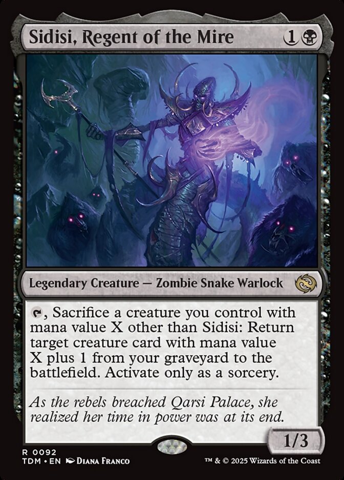 Sidisi, Regent of the Mire 92 (Tarkir: Dragonstorm)  - Foil | Good Games Cannington