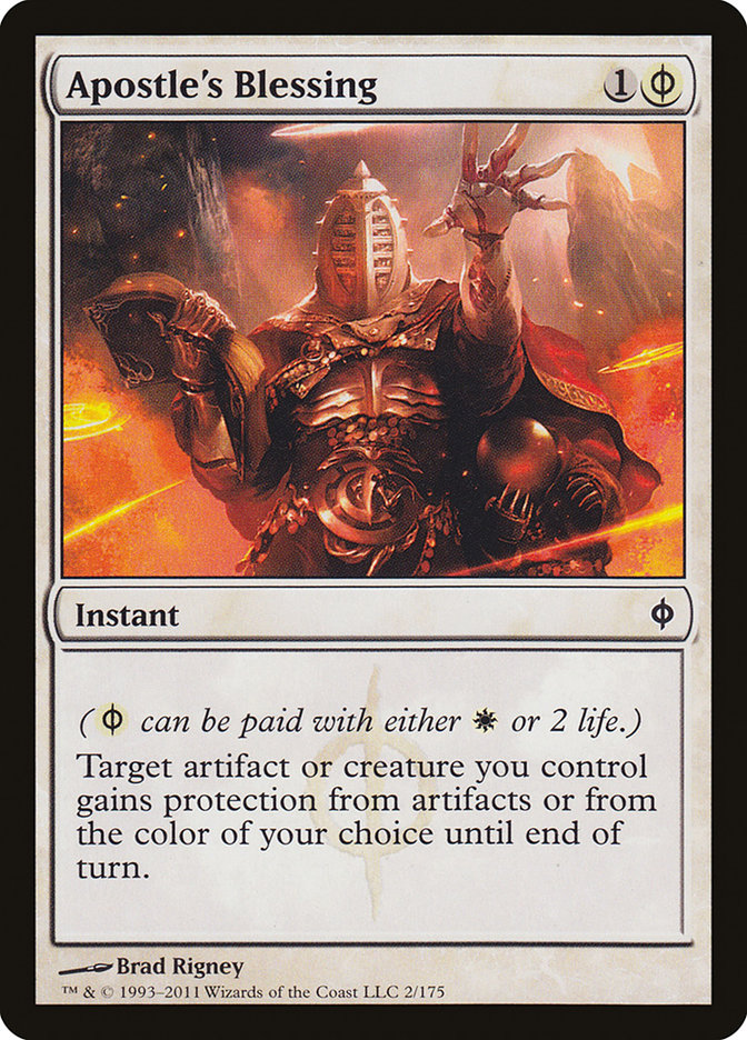 Apostle's Blessing 2/175 (New Phyrexia)  | Good Games Cannington