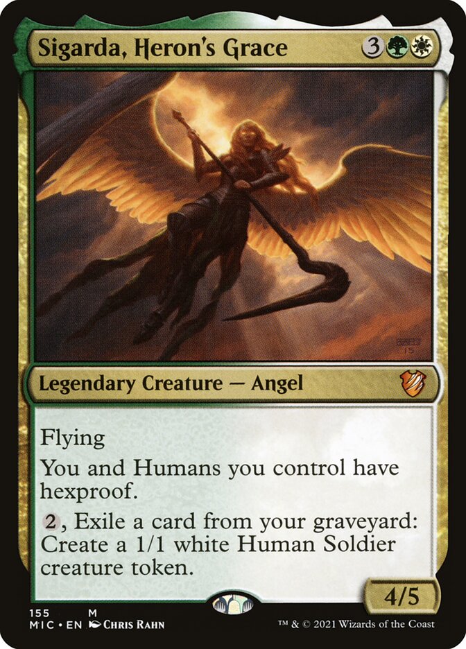 Sigarda, Heron's Grace 155 (Commander: Innistrad: Midnight Hunt)  | Good Games Cannington
