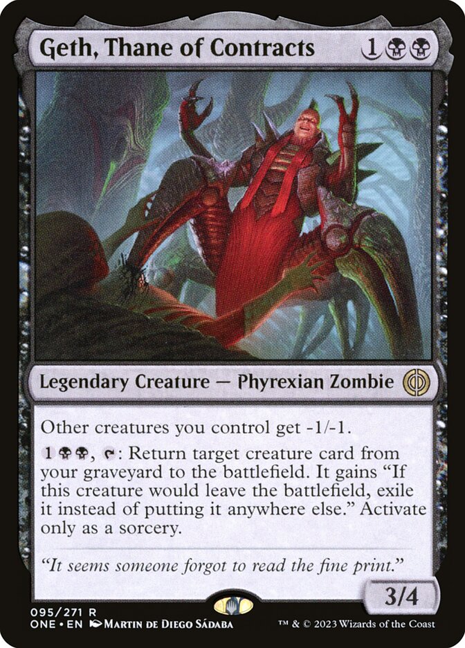 Geth, Thane of Contracts 95/271 (Phyrexia: All Will Be One)  - Foil | Good Games Cannington