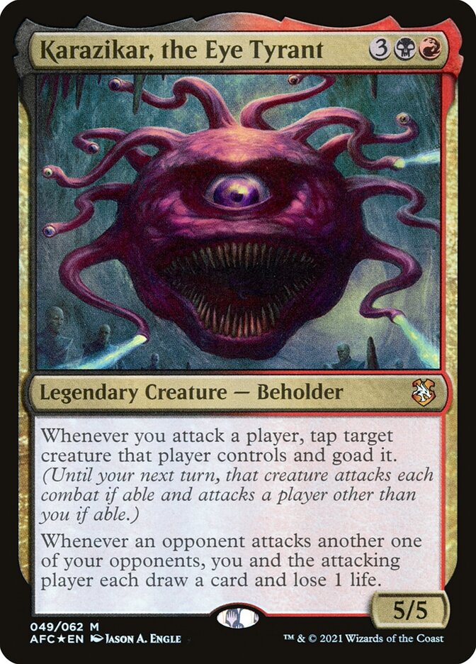 Karazikar, the Eye Tyrant 49 (Commander: Adventures in the Forgotten Realms)  - Foil | Good Games Cannington