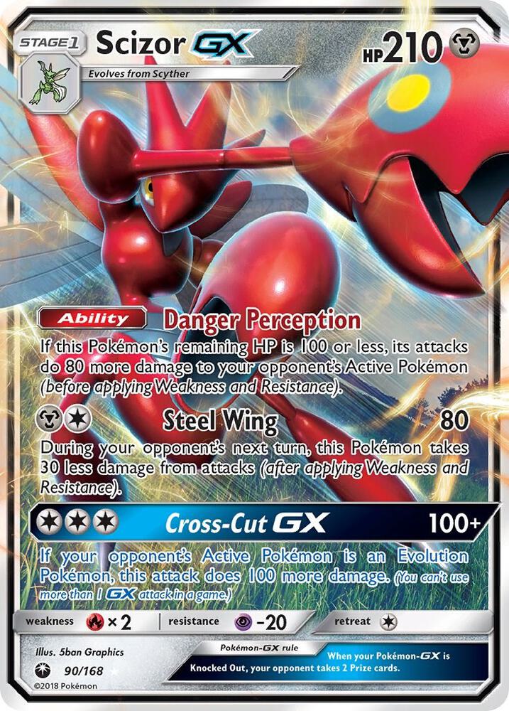 Scizor GX 90/168 (SM - Celestial Storm)  - Holofoil | Good Games Cannington