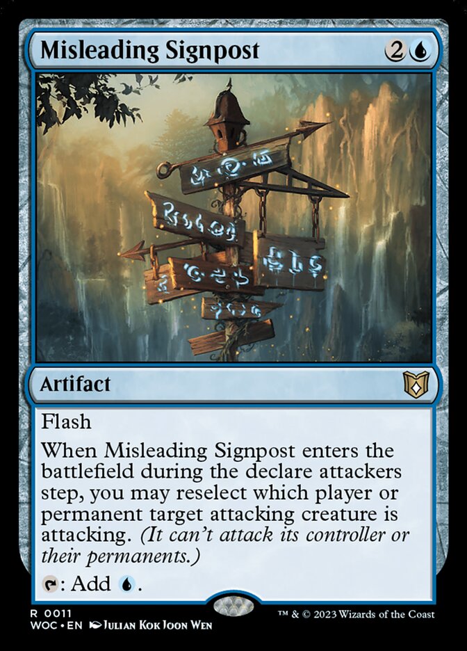 Misleading Signpost 11 (Commander: Wilds of Eldraine)  | Good Games Cannington