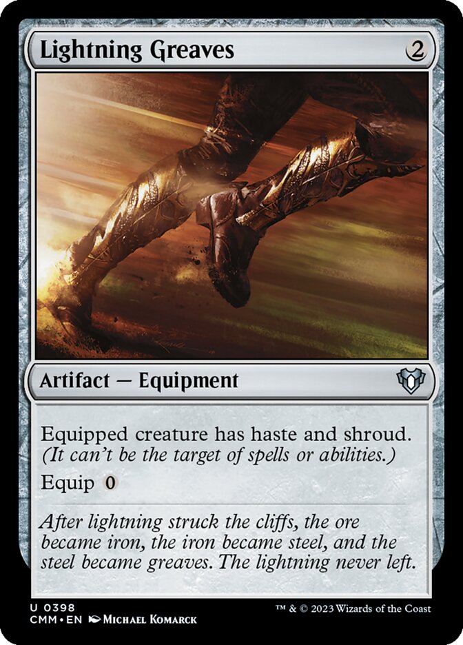 Lightning Greaves 398 (Commander Masters)  | Good Games Cannington